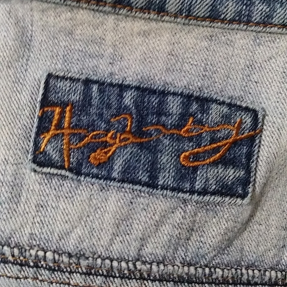 Adjustable Cropped Denim Jacket Jean Coats Size M - Picture 13 of 14